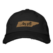 Tennessee Hey Y'all Hat - Black