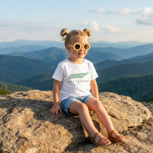 Tennessee Home Grown Bearbeitbare Farben Staatsk Baby T-shirt