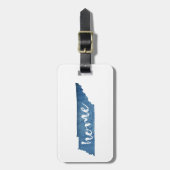 Tennessee Home Wood Grain Gepäckanhänger (Vorderseite vertikal)