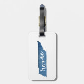 Tennessee Home Wood Grain Gepäckanhänger (Rückseite vertikal)