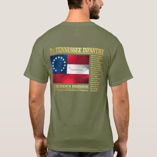 Tennessee Infanterie (BA2) T-Shirt (Rückseite)