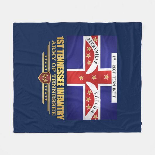 Tennessee Infanterie Fleecedecke (Vorderseite (Horizontal))