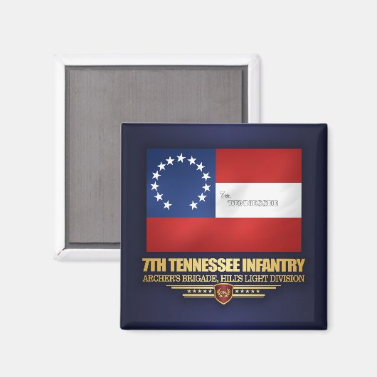 Tennessee Infanterie Magnet (Vorderseite/Rückseite)