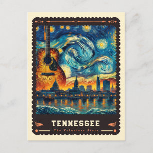Tennessee   Inspiriert von Vincent Van Gogh Postkarte