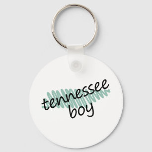 Tennessee-Junge auf das Tennessee-Karten-dem Schlüsselanhänger