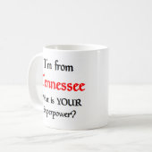 Tennessee-Kaffeetasse Kaffeetasse (Vorderseite Links)