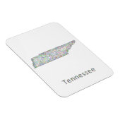 Tennessee-Karte Magnet (Rechte Seite)
