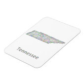 Tennessee-Karte Magnet (Linke Seite)