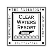 Tennessee Karte Rücksendeadresse Platz Permastempel (Design)