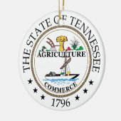 Tennessee Keramik Ornament (Links)