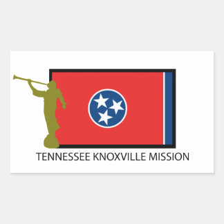 TENNESSEE KNOXVILLE MISSION LDS CTR RECHTECKIGER AUFKLEBER