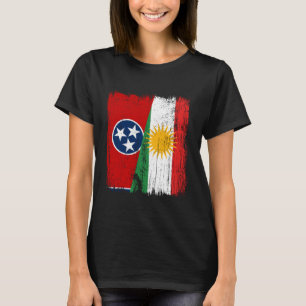 Tennessee Kurdistan Halbflagge Tennessean Kurdisch T-Shirt