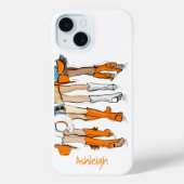 Tennessee Ladys Cowboy Boots Orange Fantasiebezeic Case-Mate iPhone Hülle (Rückseite)
