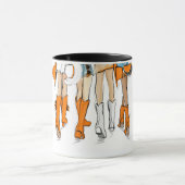 Tennessee Ladys Cowboy Boots Orange Fantasiebezeic Tasse (Zentrum)