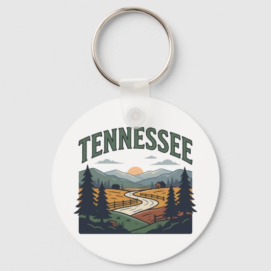 Tennessee Landschaft Schlüsselanhänger (Vorderseite)