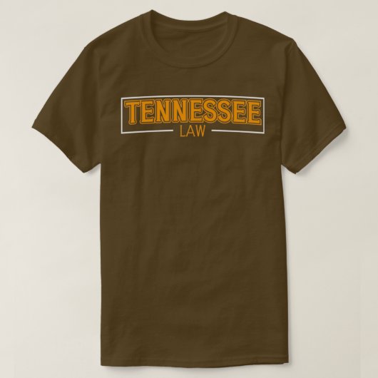 Tennessee Law Attorney's Lawyer Uni Bar Gradua T-Shirt (Design vorne)