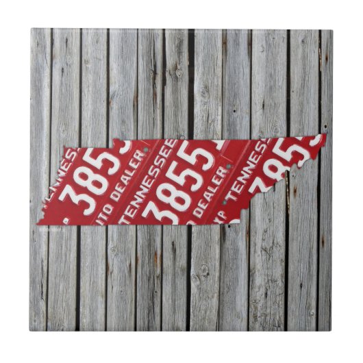Tennessee-Lizenz-Platten-Karten-Keramik-Fliese Fliese (Vorderseite)