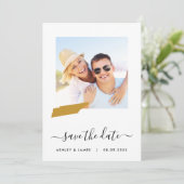 Tennessee Map Foto Wedding Save the Date Card (Stehend Vorderseite)
