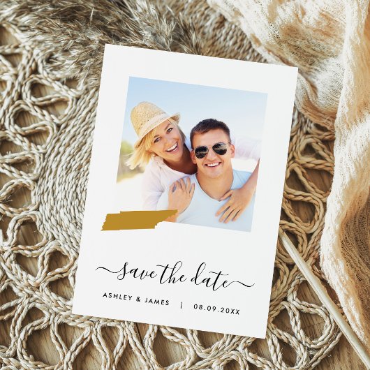 Tennessee Map Foto Wedding Save the Date Card