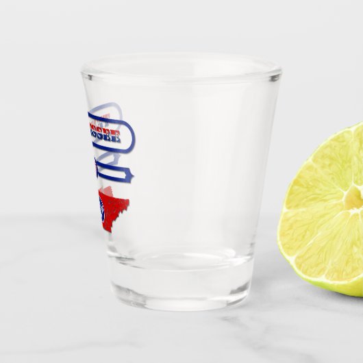 TENNESSEE MAP, TENNESSEE, USA. SAMER BRASIL SCHNAPSGLAS (Rechts)