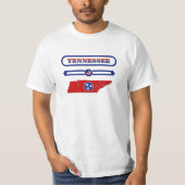 TENNESSEE MAP, TENNESSEE, USA. SAMER BRASIL T-Shirt (Vorderseite)