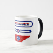 TENNESSEE MAP, TENNESSEE, USA. SAMER BRASIL VERWANDLUNGSTASSE (VorderseiteRechts)