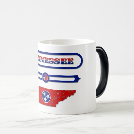 TENNESSEE MAP, TENNESSEE, USA. SAMER BRASIL VERWANDLUNGSTASSE (VorderseiteRechts)