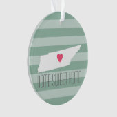 Tennessee Map Zuhause Staat Liebe mit individuelle Ornament (Vorderseite)
