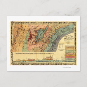 Tennessee, Mississippi, Alabama und Georgia Postkarte