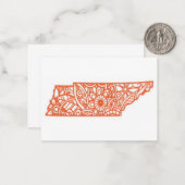 Tennessee Mitteilungskarte (Vorderseite/Rückseite Beispiel)