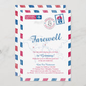 Tennessee nach Deutschland Lufttransport Einladung (Vorne/Hinten)