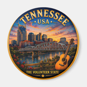 Tennessee Nashville Urlaubserinnerungen 🟡 Magnet