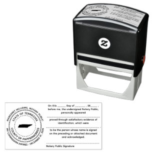 Tennessee Notary Public Recognition Briefmarke Permastempel