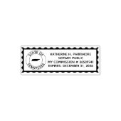 Tennessee Notary Public Self Inking Rubber Briefma Permastempel (Design)