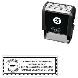 Tennessee Notary Public Self Inking Rubber Briefma Permastempel