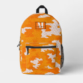 Tennessee Orange & White  Camo  Bedruckter Rucksack (Vorderseite)
