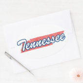 Tennessee Ovaler Aufkleber (Umschlag)