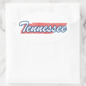 Tennessee Ovaler Aufkleber (Tasche)