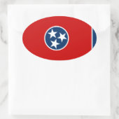 Tennessee Ovaler Aufkleber (Tasche)