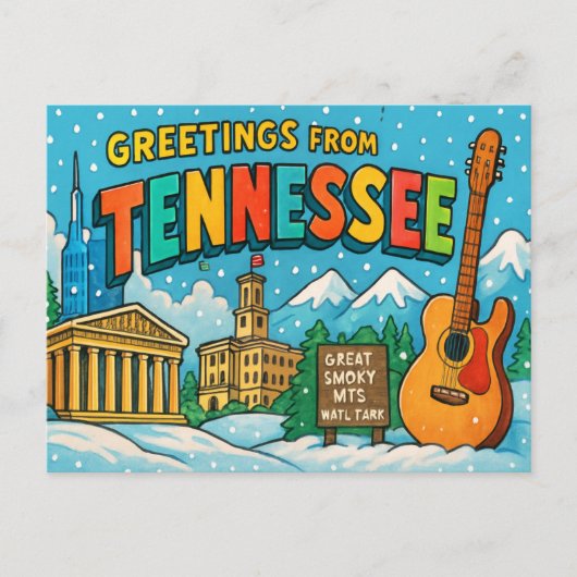 TENNESSEE Postkarte (Vorderseite)