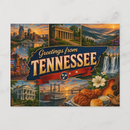 Tennessee-Postkarte Postkarte (Vorderseite)