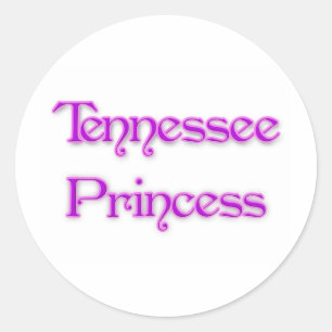 Tennessee-Prinzessin Runder Aufkleber
