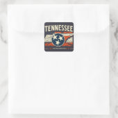 Tennessee Quadratischer Aufkleber (Tasche)