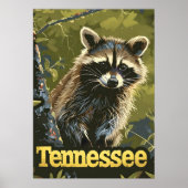 Tennessee Raccoon Poster (Vorne)