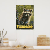 Tennessee Raccoon Poster (Küche)
