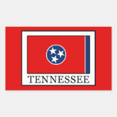 Tennessee Rechteckiger Aufkleber (Vorderseite)