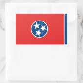 Tennessee Rechteckiger Aufkleber (Tasche)