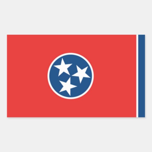 Tennessee Rechteckiger Aufkleber (Vorderseite)