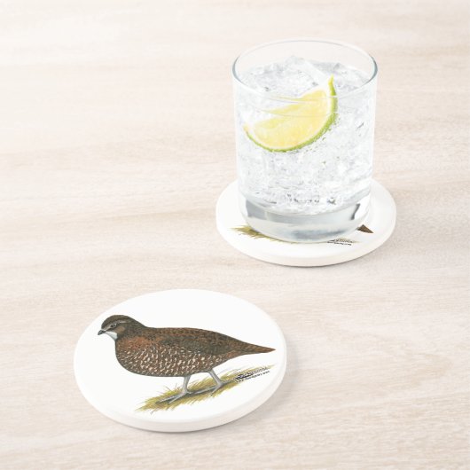 Tennessee Red Quail Untersetzer (Seite)