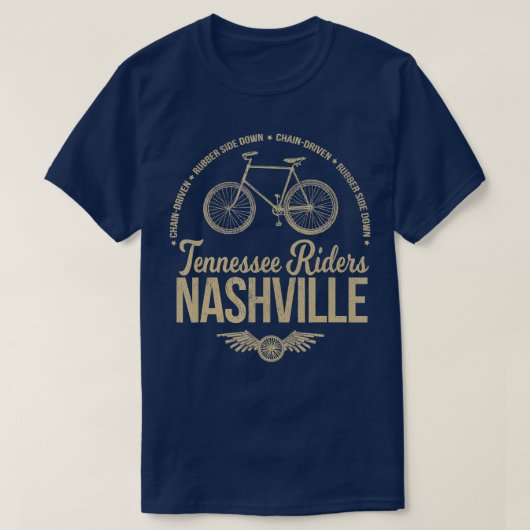 Tennessee Riders Nashville Bicycle T-Shirt (Design vorne)